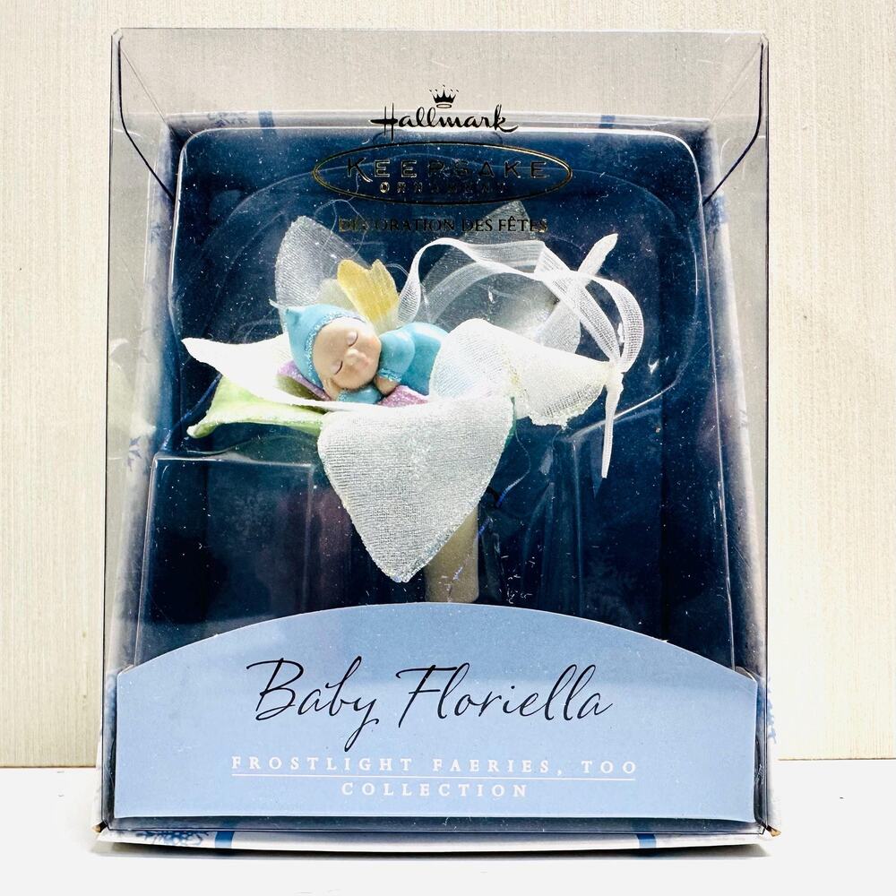 Vintage Hallmark Keepsake Baby Floriella Ornament Frostlight Faeries Too AS IS